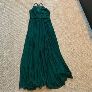 Dark green bridesmaid dress